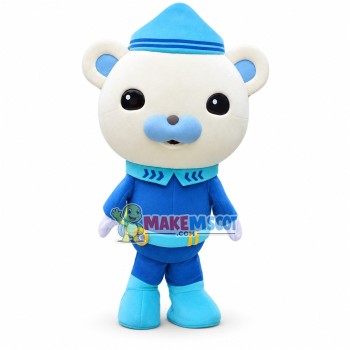 Brave Captain Barnacles Bear Mascot Costume Brave Captain Barnacles Bear Mascot Costume