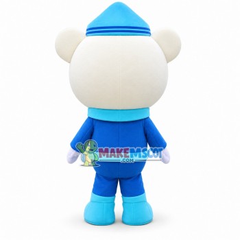 Brave Captain Barnacles Bear Mascot Costume 