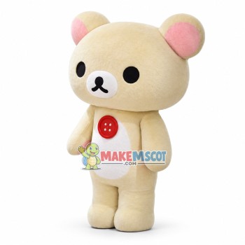 Korilakkuma the Yellowish-white Bear Mascot Costume Korilakkuma the Yellowish-white Bear Mascot Costume