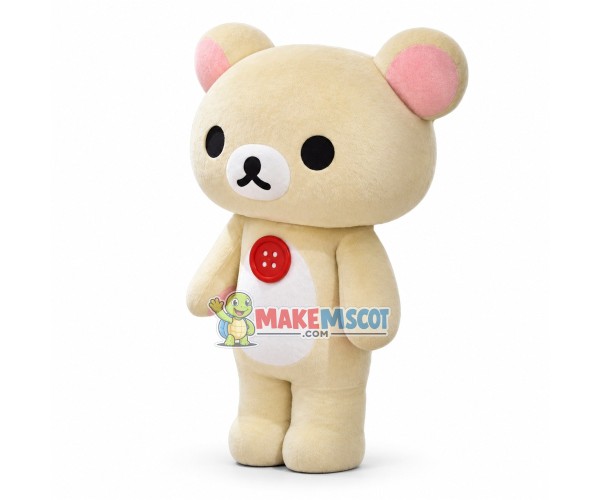 Korilakkuma the Yellowish-white Bear Mascot Costume Korilakkuma the Yellowish-white Bear Mascot Costume