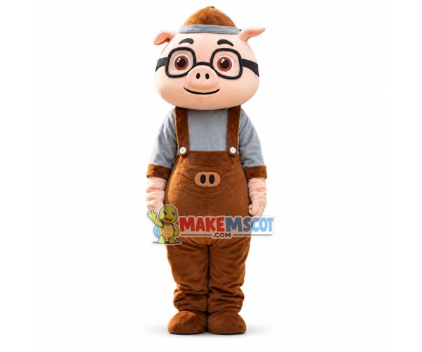 Smart Dr. Mihoo the Teacher Pig GG Bond Pig Mascot Costume Smart Dr. Mihoo the Teacher Pig GG Bond Pig Mascot Costume