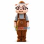 Smart Dr. Mihoo the Teacher Pig GG Bond Pig Mascot Costume 
