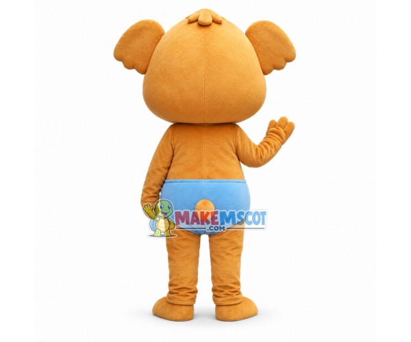 Cute Little Baby Koala In Diaper Mascot Costume Cute Little Baby Koala In Diaper Mascot Costume