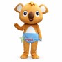 Cute Little Baby Koala In Diaper Mascot Costume 