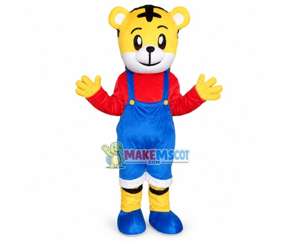 Optimistic Qiaohu the Tiger Mascot Costume Optimistic Qiaohu the Tiger Mascot Costume