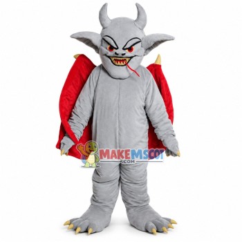 Gray Bat Devil Mascot Costume Gray Bat Devil Mascot Costume