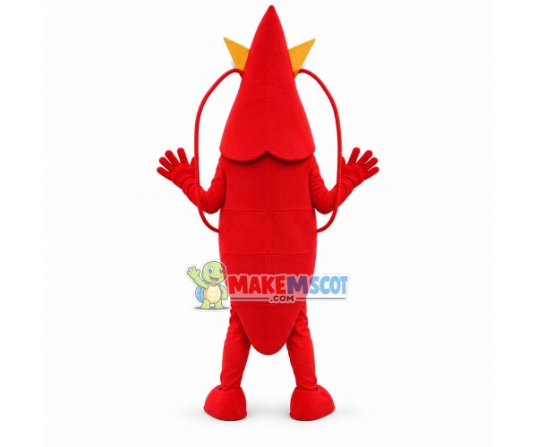Deluxe Red Shrimp Lightweight Mascot Costume Deluxe Red Shrimp Lightweight Mascot Costume