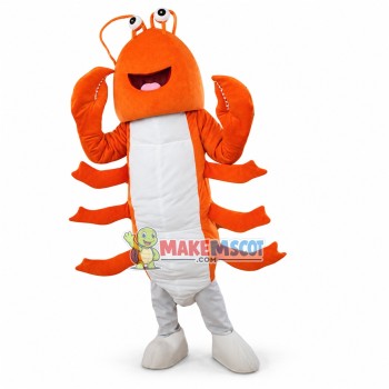 Deluxe Orange Lobster Lightweight Mascot Costume Deluxe Orange Lobster Lightweight Mascot Costume