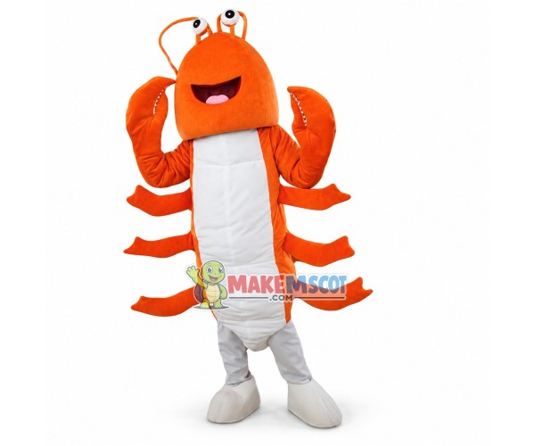 Deluxe Orange Lobster Lightweight Mascot Costume Deluxe Orange Lobster Lightweight Mascot Costume