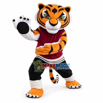 Kung Fu Tigress Mascot Costume Kung Fu Tigress Mascot Costume