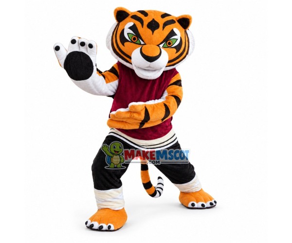 Kung Fu Tigress Mascot Costume Kung Fu Tigress Mascot Costume