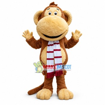 Adult Cartoon Big Mouth Monkey Mascot Costume 