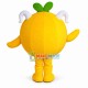 Huge Cartoon Two White Horned Orange Mascot Costume Huge Cartoon Two White Horned Orange Mascot Costume