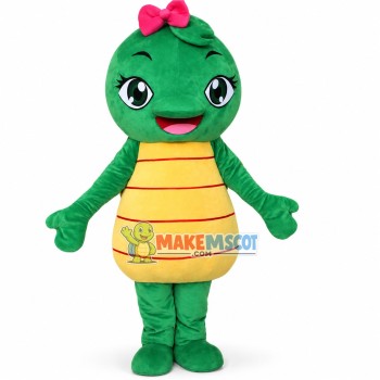 Cute Baby Crocodile Girl Mascot Cartoon Costume Cute Baby Crocodile Girl Mascot Cartoon Costume