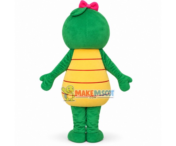 Cute Baby Crocodile Girl Mascot Cartoon Costume Cute Baby Crocodile Girl Mascot Cartoon Costume