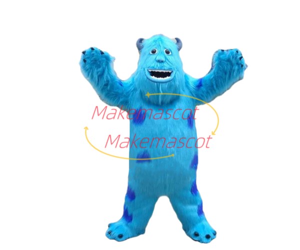 Optimistic Sully Monster Long Fur Mascot Costume Optimistic Sully Monster Long Fur Mascot Costume
