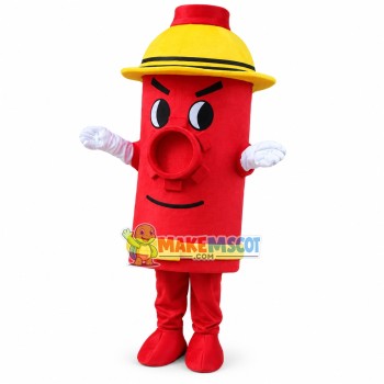 Deluxe Cartoon Red Fire Hydrant Lightweight Mascot Costume For Adult Deluxe Cartoon Red Fire Hydrant Lightweight Mascot Costume For Adult