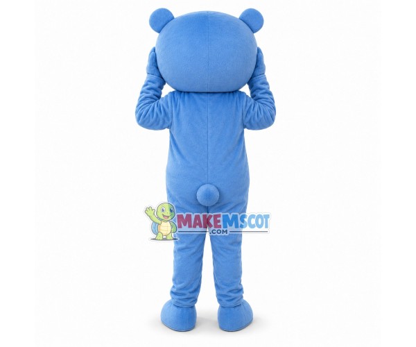 Blue Teddy Bear Mascot Costume Blue Teddy Bear Mascot Costume