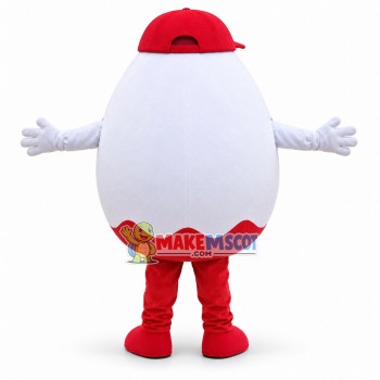 Surprise Egg Man In Red Hat Mascot Costume Surprise Egg Man In Red Hat Mascot Costume