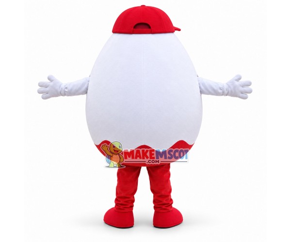 Surprise Egg Man In Red Hat Mascot Costume Surprise Egg Man In Red Hat Mascot Costume