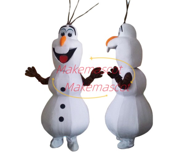 Optimistic Olaf Mascot Costume Optimistic Olaf Mascot Costume