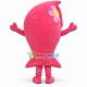 Charming Cartoon Pink Girl Carp Fish Mascot Costume Charming Cartoon Pink Girl Carp Fish Mascot Costume