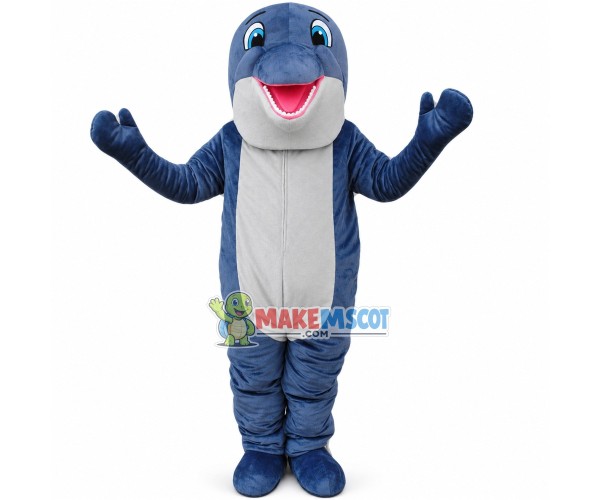 College Iggy Dolphin Mascot Costume 