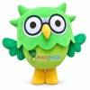 Deluxe Green Owl Mascot Costume 
