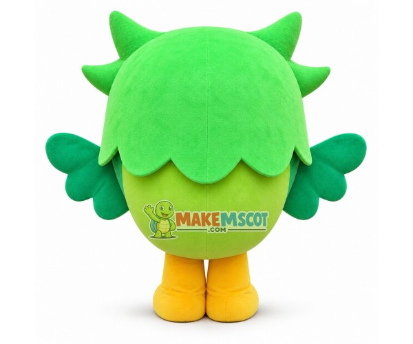 Deluxe Green Owl Mascot Costume Deluxe Green Owl Mascot Costume