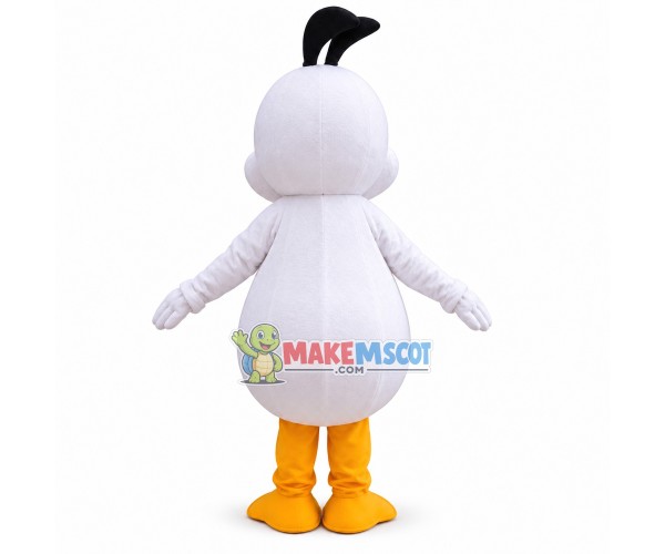 Cartoon Little White Bird Mascot Costume Cartoon Little White Bird Mascot Costume