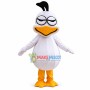 Cartoon Little White Bird Mascot Costume 