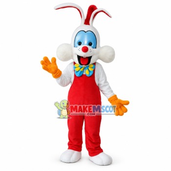 Hyperactive Roger Rabbit Mascot Costume Hyperactive Roger Rabbit Mascot Costume