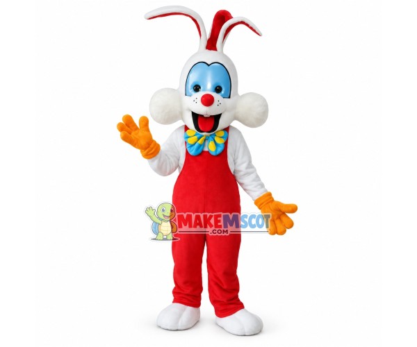 Hyperactive Roger Rabbit Mascot Costume Hyperactive Roger Rabbit Mascot Costume