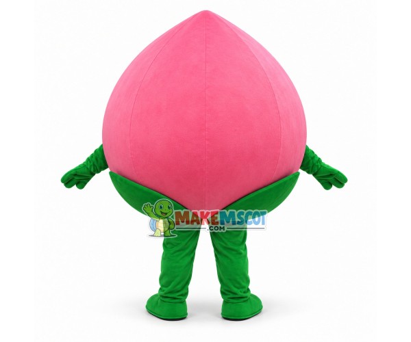 Deluxe Cartoon Pink Juicy Peach Mascot Costume Deluxe Cartoon Pink Juicy Peach Mascot Costume
