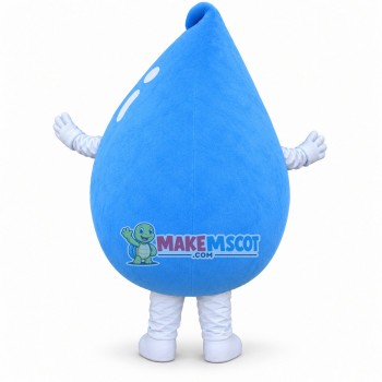 Deluxe Blue Water Drop Mascot Cartoon Costume Deluxe Blue Water Drop Mascot Cartoon Costume