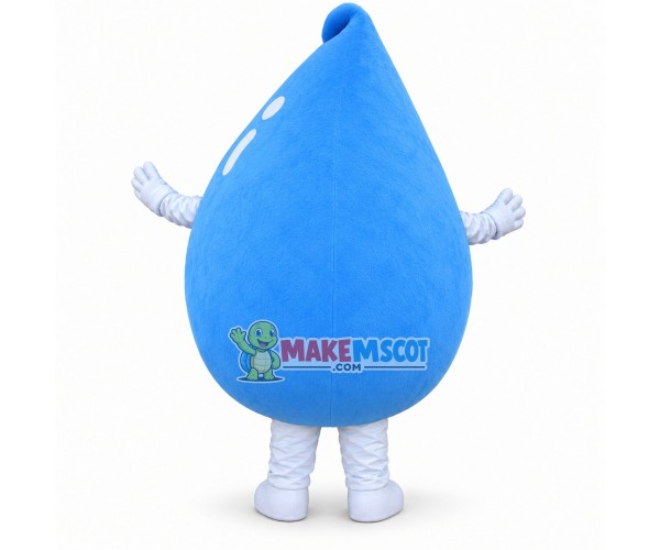 Deluxe Blue Water Drop Mascot Cartoon Costume Deluxe Blue Water Drop Mascot Cartoon Costume