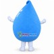 Deluxe Blue Water Drop Mascot Cartoon Costume Deluxe Blue Water Drop Mascot Cartoon Costume