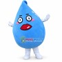 Deluxe Blue Water Drop Mascot Cartoon Costume 