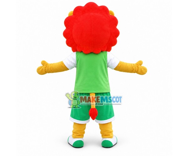 Happy Sporty Lion Mascot Cartoon Style Costume Happy Sporty Lion Mascot Cartoon Style Costume