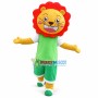 Happy Sporty Lion Mascot Cartoon Style Costume 