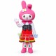 Optimistic My Melody the White Bunny Mascot Costume Cartoon Character Optimistic My Melody the White Bunny Mascot Costume Cartoon Character