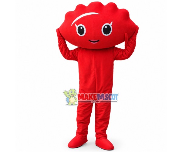 Red dumpling Man Mascot Costume Red dumpling Man Mascot Costume