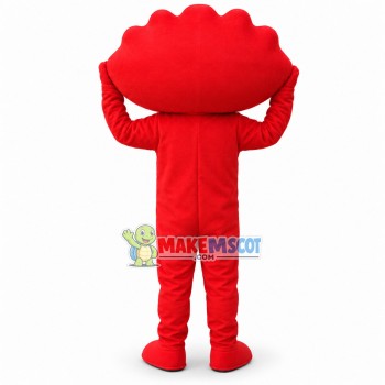 Red dumpling Man Mascot Costume Red dumpling Man Mascot Costume