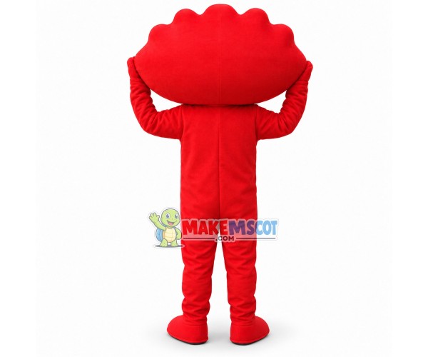 Red dumpling Man Mascot Costume Red dumpling Man Mascot Costume