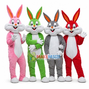 Bugs Bunny In Many Colors Mascot Costume Bugs Bunny In Many Colors Mascot Costume