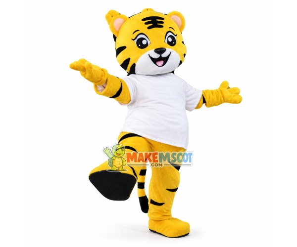 Optimistic Amway Tiger Mascot Costume Optimistic Amway Tiger Mascot Costume