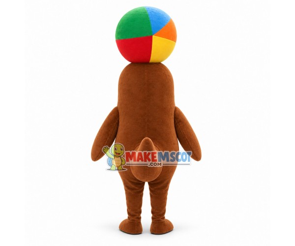 Sea Lion Heading The Ball Mascot Costume Sea Lion Heading The Ball Mascot Costume