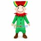 Cute Christmas Elf With Watermelon Headdress Mascot Costume Cute Christmas Elf With Watermelon Headdress Mascot Costume