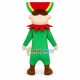 Cute Christmas Elf With Watermelon Headdress Mascot Costume Cute Christmas Elf With Watermelon Headdress Mascot Costume
