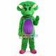 Shy Baby Bop the Bright Green Triceratops Mascot Adult Costume Shy Baby Bop the Bright Green Triceratops Mascot Adult Costume